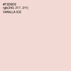 #F3D9D3 - Vanilla Ice Color Image